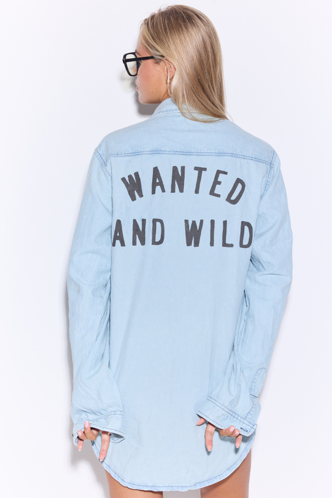 WANTED & WILD DENIM SHIRT