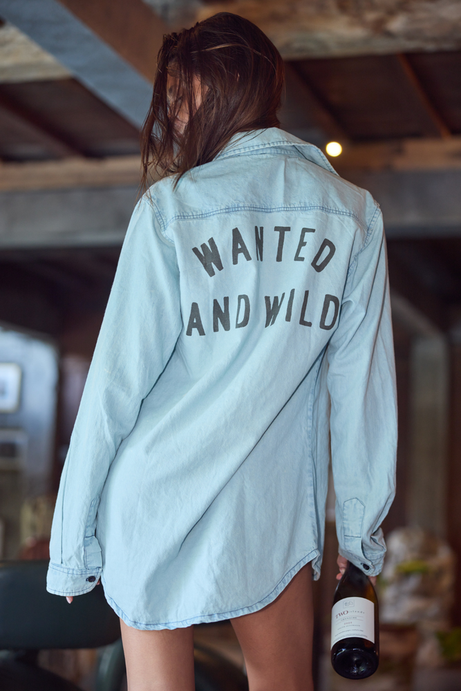 WANTED & WILD DENIM SHIRT