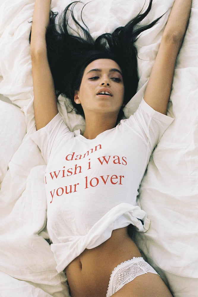 DAMN I WISH I WAS YOUR LOVER TEE - CROPPED